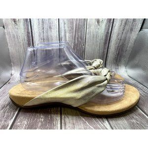 Vionic Gold Pippa Flip Flop Slip On Sandal Women Size 9